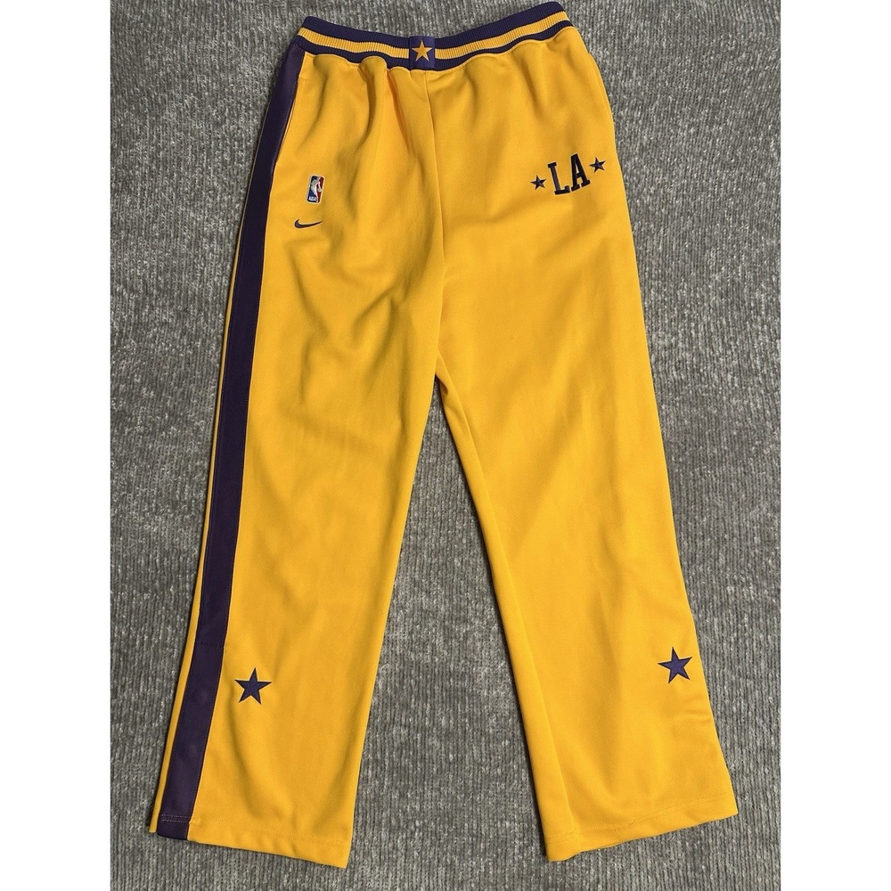 Vintage Nike Los Angeles Lakers NBA Tearaway Warm Up Pants XL 20 Made Korea